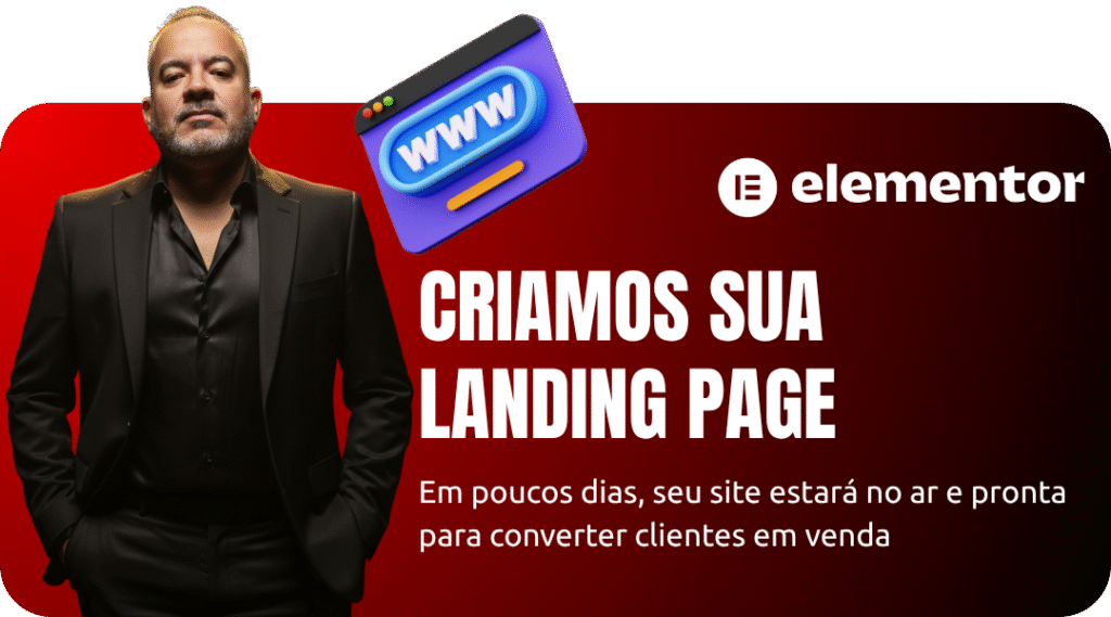Criamos sua Langing Page com Elementor